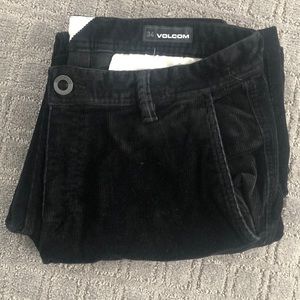 Volcom corduroy black pants size 34